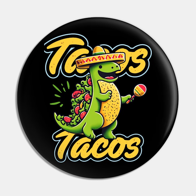 Tacosaurus Pin by mieeewoArt