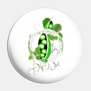 PEAS IN A BUBBLE Pin