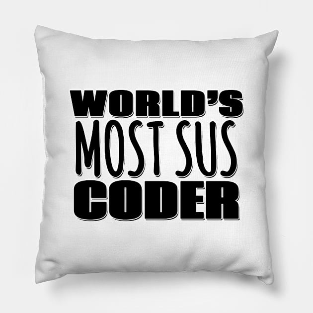 World's Most Sus Coder Pillow by Mookle