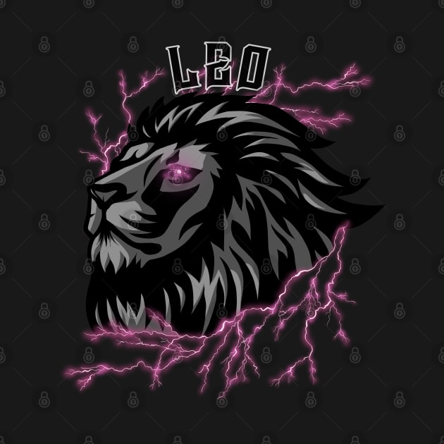 Lightning Leo (pink) by RampArt