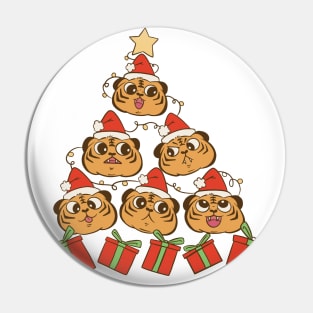 Tiger Chritmas Tree Pin