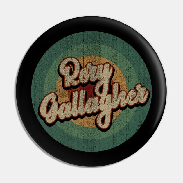 Circle Retro Vintage Rory Gallagher Pin by Jokowow