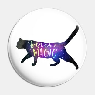 Black Magic Black Cat Holographic mode Pin