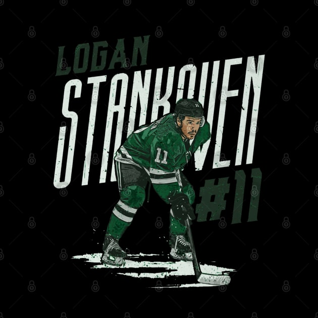 Logan Stankoven Dallas Player Name by artbygonzalez