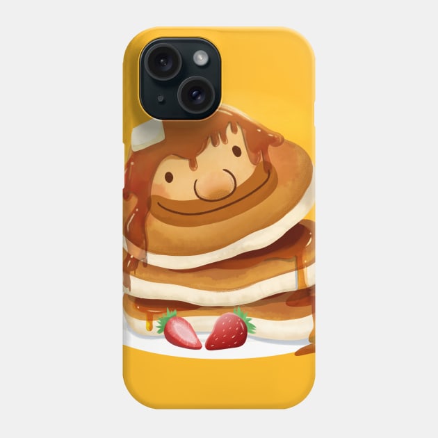 Pancake Smile Phone Case by Art By Ridley
