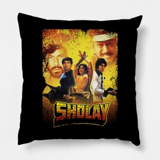 Sholays The Legendary Bollywood Western Pillow