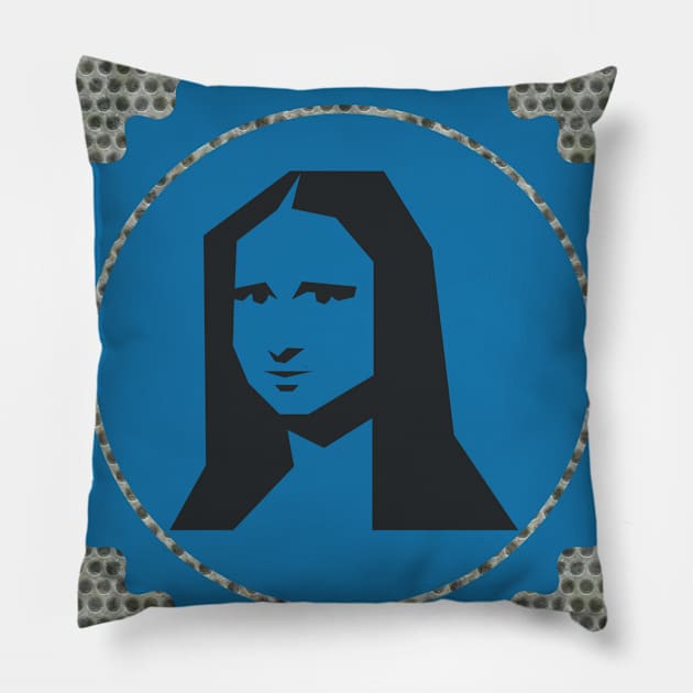 Monalisa T Shirt Pillow by JNS Art