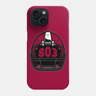 Retro Football Helmet 803 Area Code Columbia South Carolina Football Phone Case