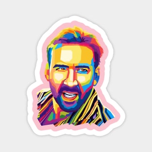 Nicolas Cage Wpap Pop Art Magnet