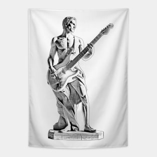 Greek Guitarist Aesthetic Statue Tapestry