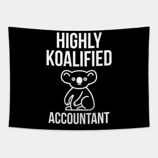 Highly Koalified Accountant Tapestry