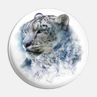 Snow Leopard Nepal Pin