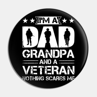 grandpa veteran shirt Pin