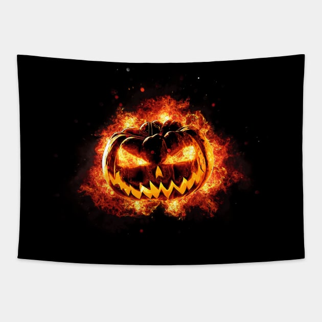 With Great Pumpkin Comes Great Responsibility Tapestry by UnlovelyFrankenstein