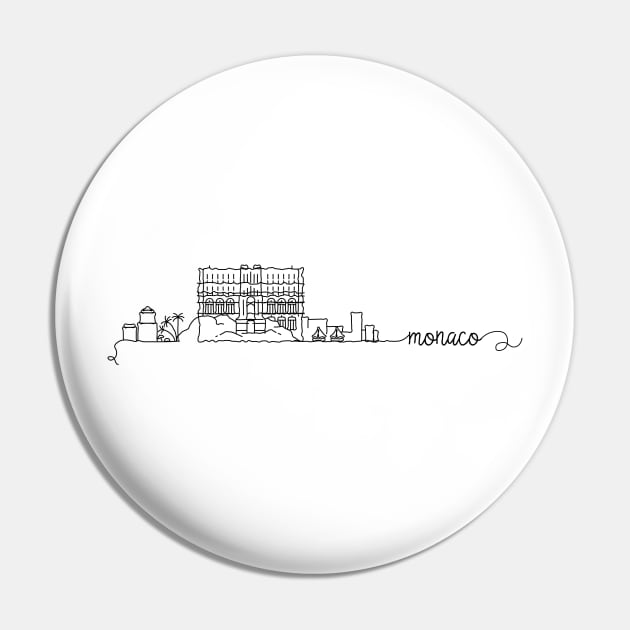 Monaco City Signature Pin by kursatunsal