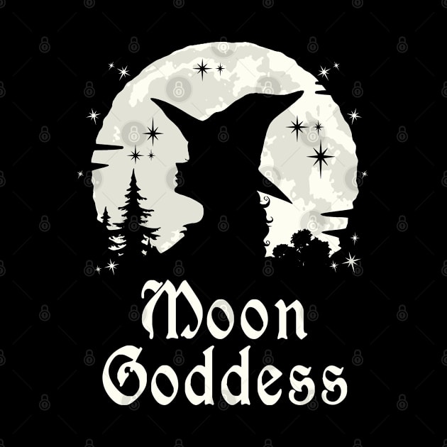 Wicca Witchcraft Moon Goddess by Tshirt Samurai