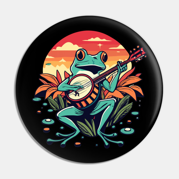 Banjo Frog Pin