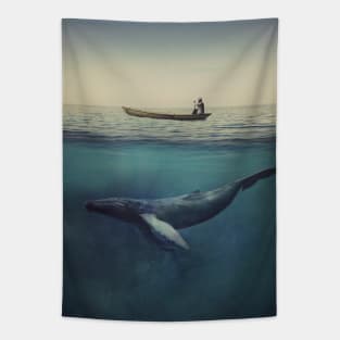 Old Sea and the Man Tapestry