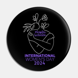 Count Her Inspire Inclusion Women's International Day 2024 Pin