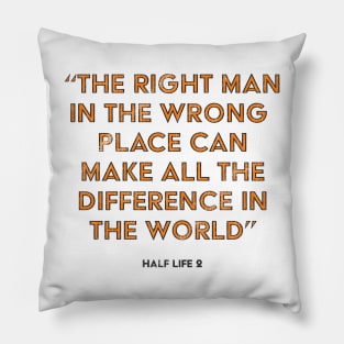 Half Life 2 G-Man Quote Pillow
