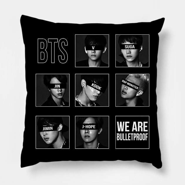 BTS Bangtan O7 Pillow by WacalacaW