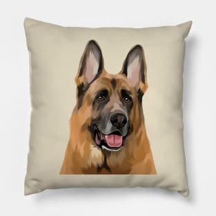 American Shepherd Illustration Pillow