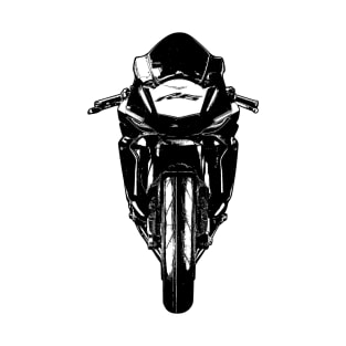 YZF R6 Bike Front View Sketch Art T-Shirt