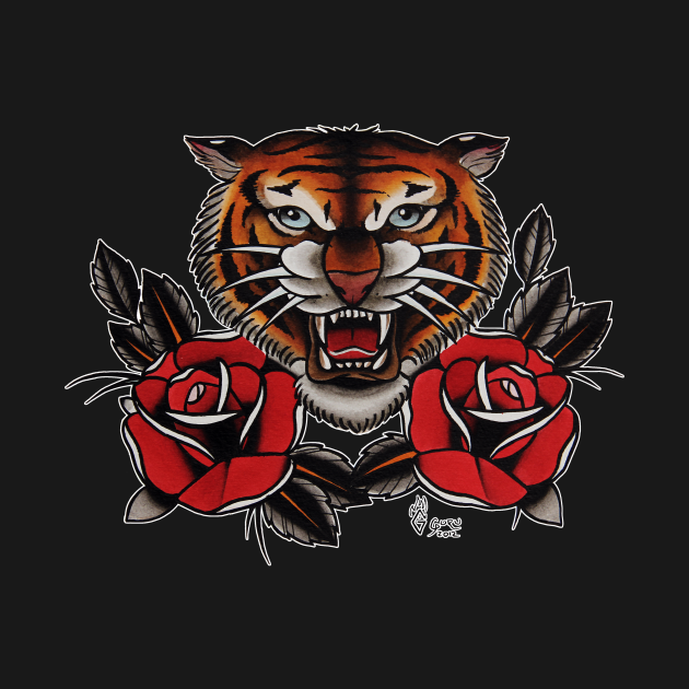 Discover Tiger Tattoo - Tiger - T-Shirt