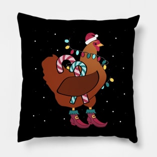 Ugly Christmas Chicken Pillow