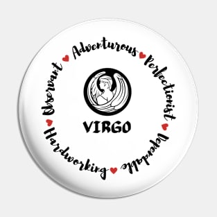 Virgo ♍ Zodiac Sign Astrology Pin