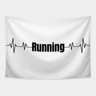 Running ecg - running is life Tapestry