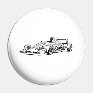 Formula Ford Racing Wireframe Pin