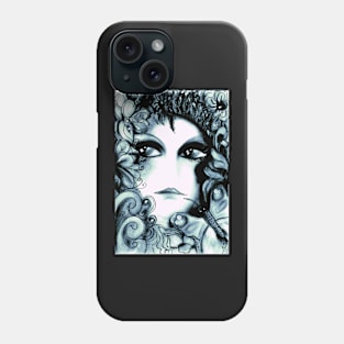 wood nymph BLUE,,House of Harlequin Phone Case