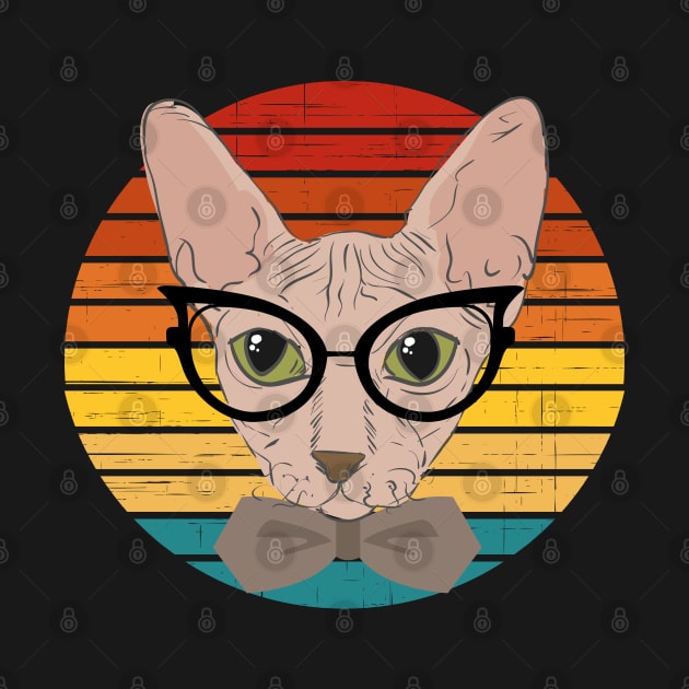 Funny cat face with funky glasses by Coolthings