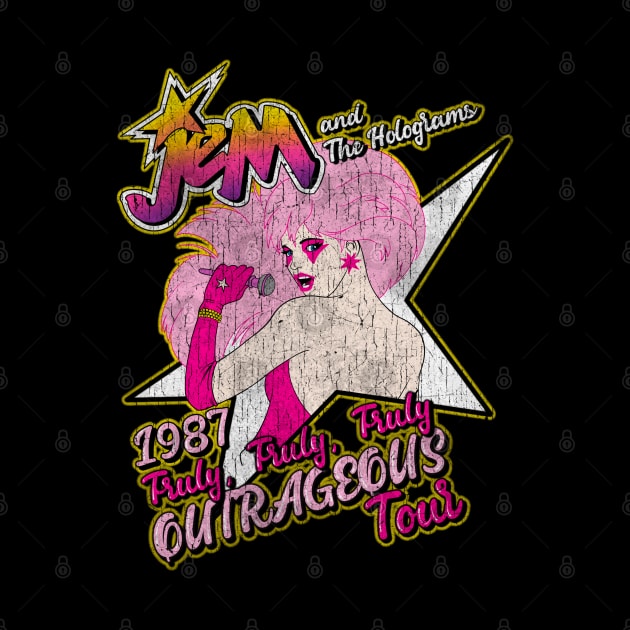 Jem Outrageous 1987 - Distressed by Black Red Store