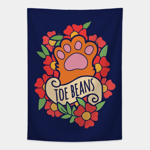 Toe Beans Tapestry by bubbsnugg