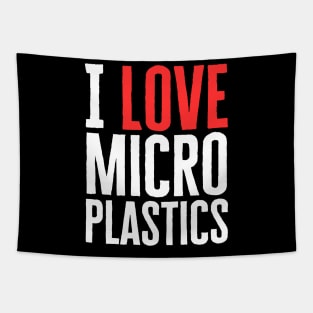 I Love Microplastics Tapestry