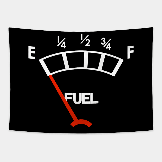 old style car fuel gauge Tapestry by small alley co