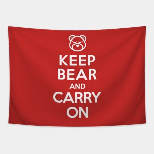 Keep Bear and Carry On Tapestry