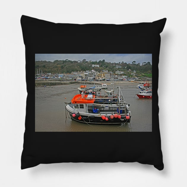 Lyme Regis Pillow by RedHillDigital