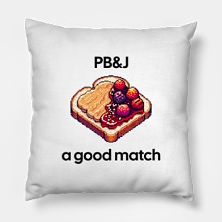 Peanut Butter And Jelly Toast Sandwich Vintage Breakfast Yummy Kawaii Since Pillow