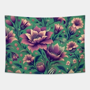 Purple Flowers Tapestry