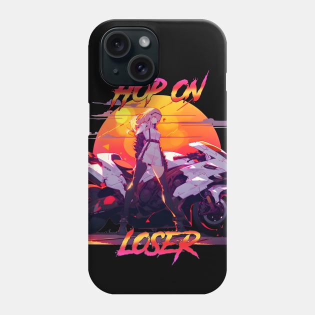 Hop on Loser! Phone Case by The Digital Den