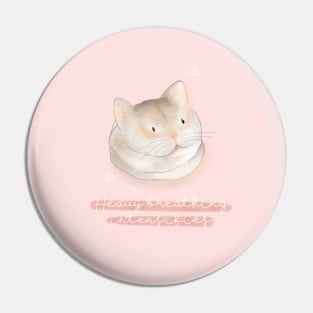 Heavy breathing cat Pin