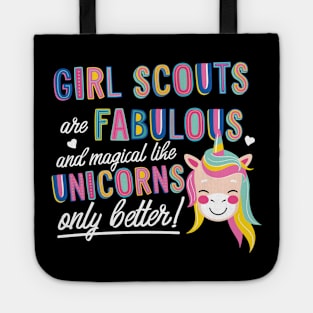 Girl Scouts are like Unicorns Gift Idea Tote