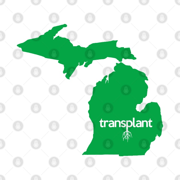 Michigan Transplant MI Detroit Green by mindofstate