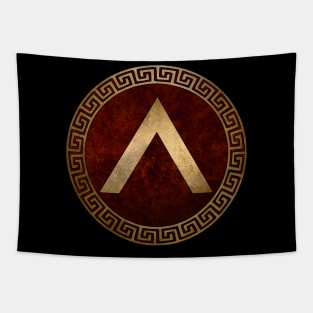 Lacedaemonian Lambda Ancient Spartan Shield Tapestry