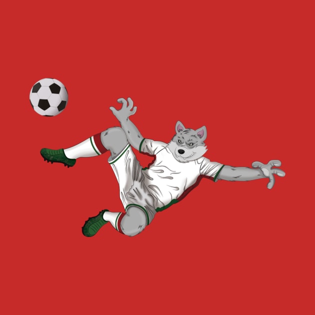 White/Green/Red Futbol/Soccer by WorldSportsCulture