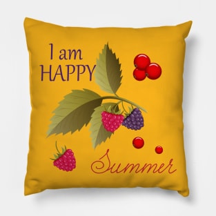 I am happy summer Pillow