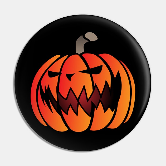 Halloween Scary Pumpkin Cartoon Illustration Pin by hobrath